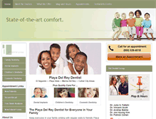 Tablet Screenshot of playadelreydentalcare.com